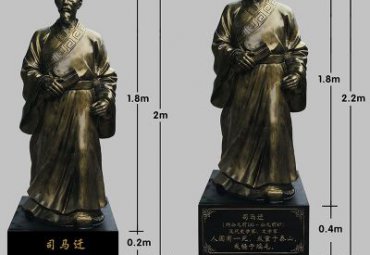 校园古代名人司马迁铜雕