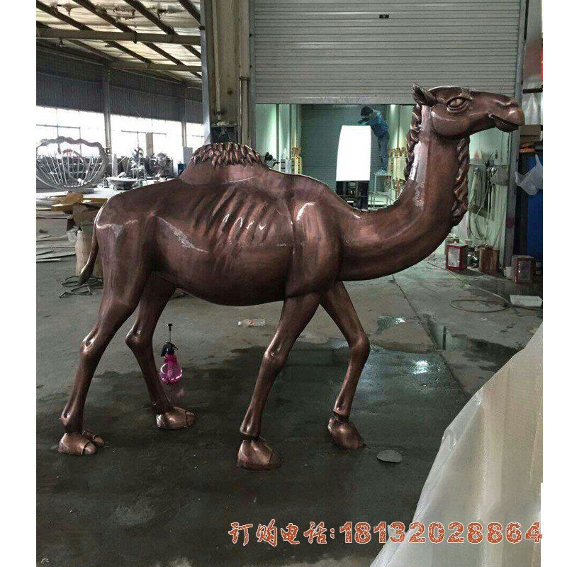 景区动物骆驼铜雕