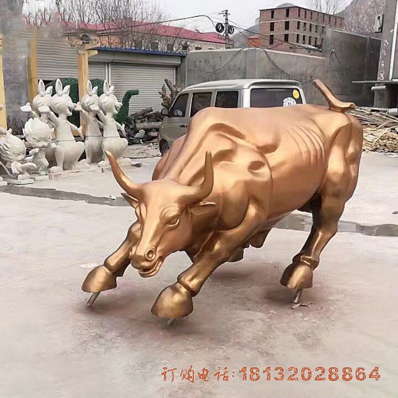 企业华尔街牛铜雕