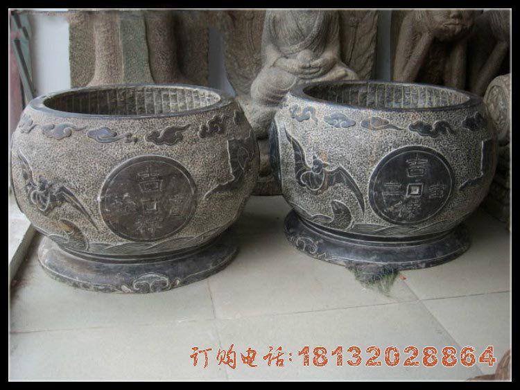 庭院仿古石水缸