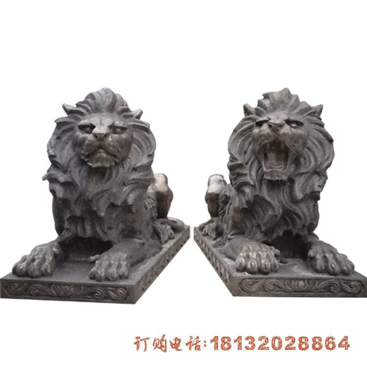 门口欧式狮子铜雕