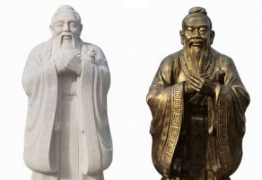 校园古代名人孔子雕像