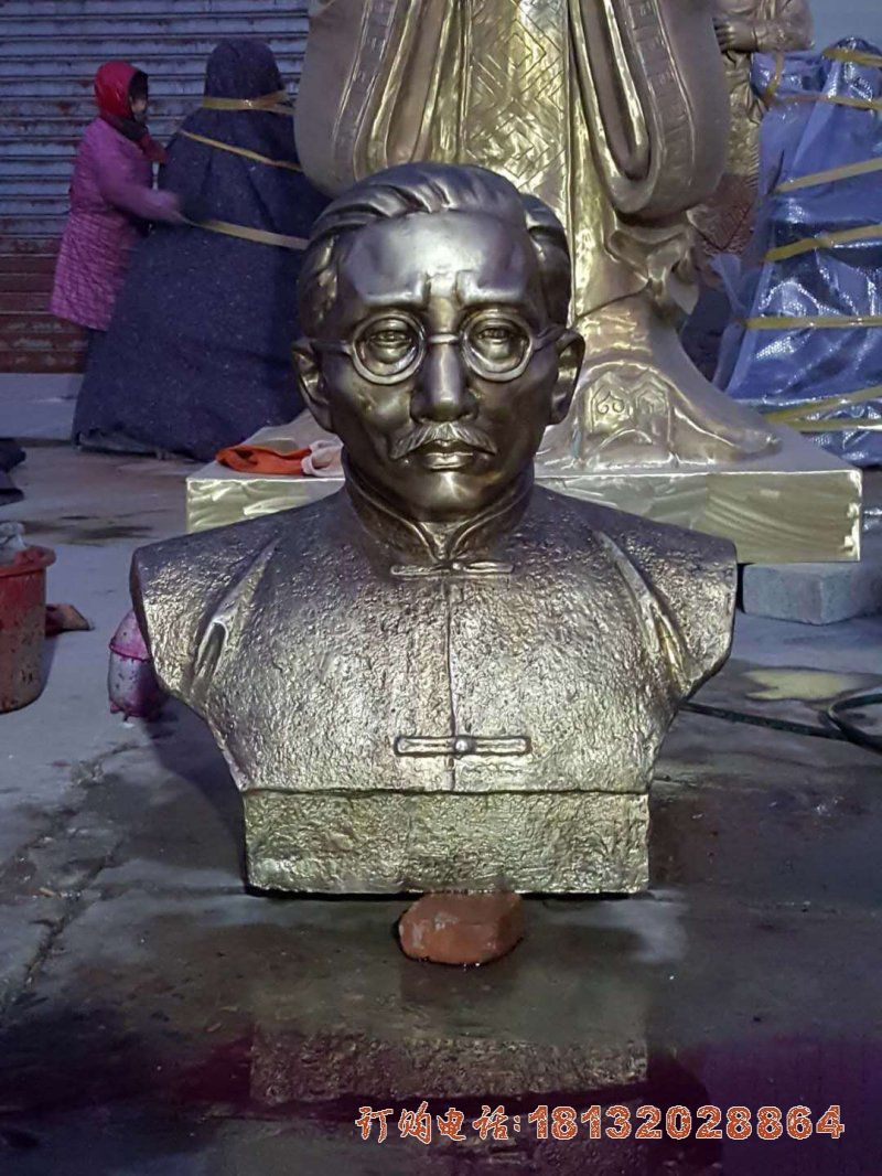 江西某中学铜雕蔡元培 (3)