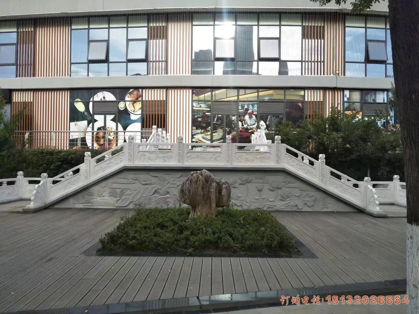 汉白玉石桥雕塑