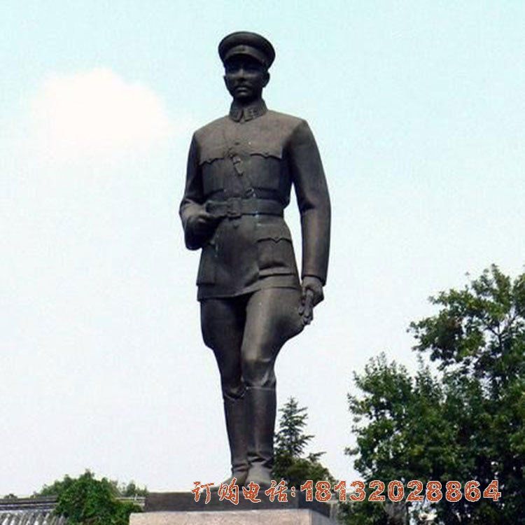 国民革命将领张学良铜雕