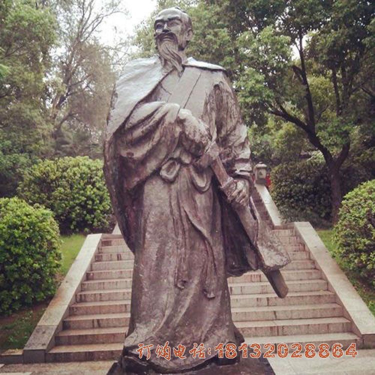 豪放派词人辛弃疾铜雕