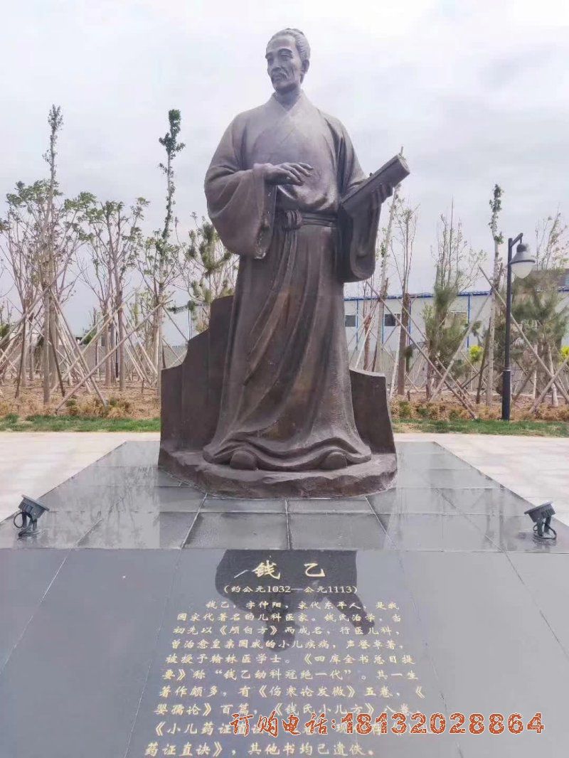 古代儿科医家钱乙铜雕