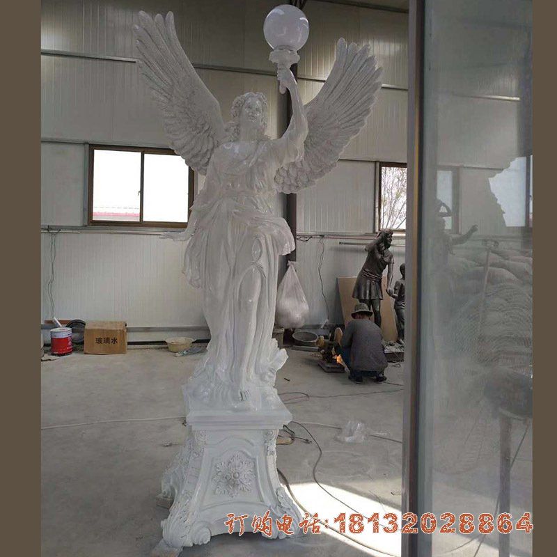 厂家直销西方人物举灯抱灯女神天使雕塑城市夜景照明路灯灯饰女神98165