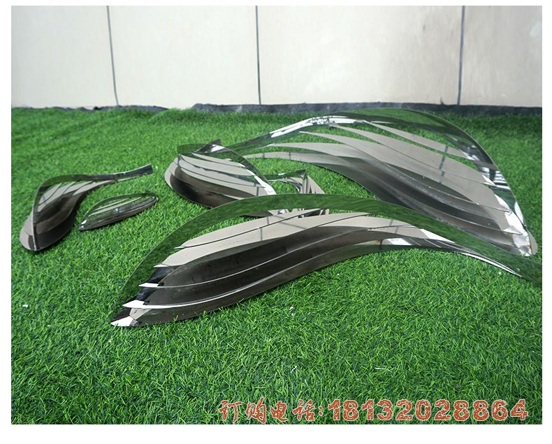 游鱼不锈钢雕塑 (1)