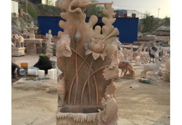 北京某别墅区大理石仙鹤雕塑工程