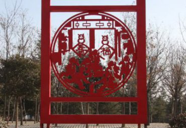 陕西不锈钢民俗文化剪纸案例