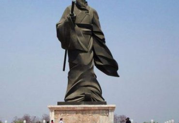 山东某广场古代名人姜子牙铜雕工程