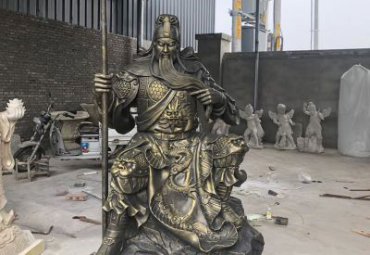 河南某企业古代名人关公铜雕项目