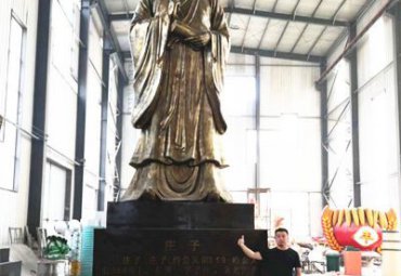 江西某景区古代名人庄子铜雕工程