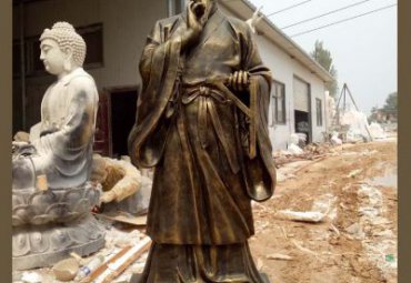 甘肃某公园古代名人鲁班铜雕案例