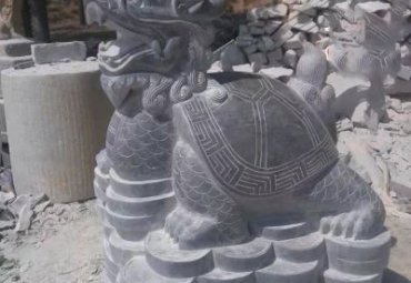 山东某企业仿古龙龟石雕案例