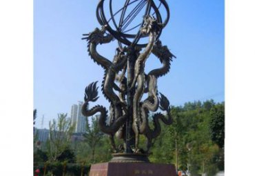 山东某广场浑天仪铜雕案例
