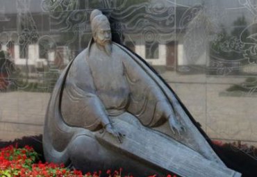 河南某校园古代名人李商隐铜雕项目