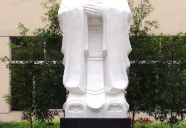 山东某校园大理石孔子雕塑工程