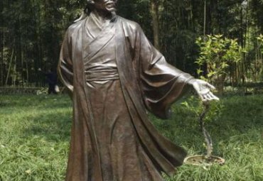 湖北某学校古代名人杜甫铜雕项目