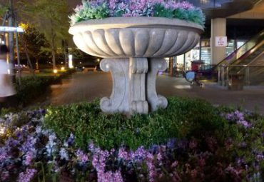 安徽某城市欧式花盆石雕案例