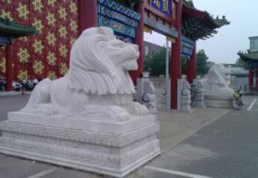 吉林某景区欧式狮子石雕案例