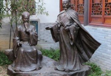 湖北某景区辛弃疾和陈亮铜雕案例